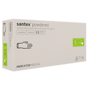 Rękawice lateksowe pudrowane SANTEX