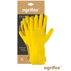 Rękawiczki gumowe gospodarcze w kolorze żółtym OGRIFOX