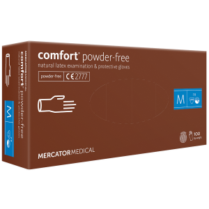 Rękawice lateksowe MERCATOR comfort powder-free