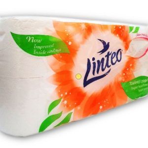 LINTEO SATIN papier toaletowy biały 3-warstwowy 8 rolek